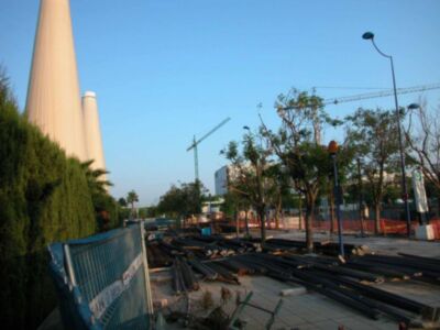 Ocupación de la vía pública en las calles de Sevilla por empresas constructoras