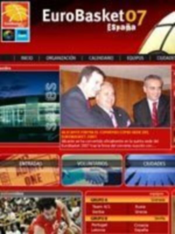 EuroBasket 2007, evento deportivo en España. Organizado por la Federación Española de Baloncesto.