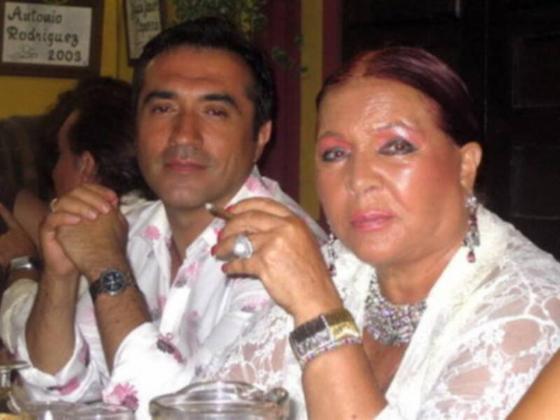 Antonio Montiel anfitrion de Sara Montiel en la Feria de Malaga
