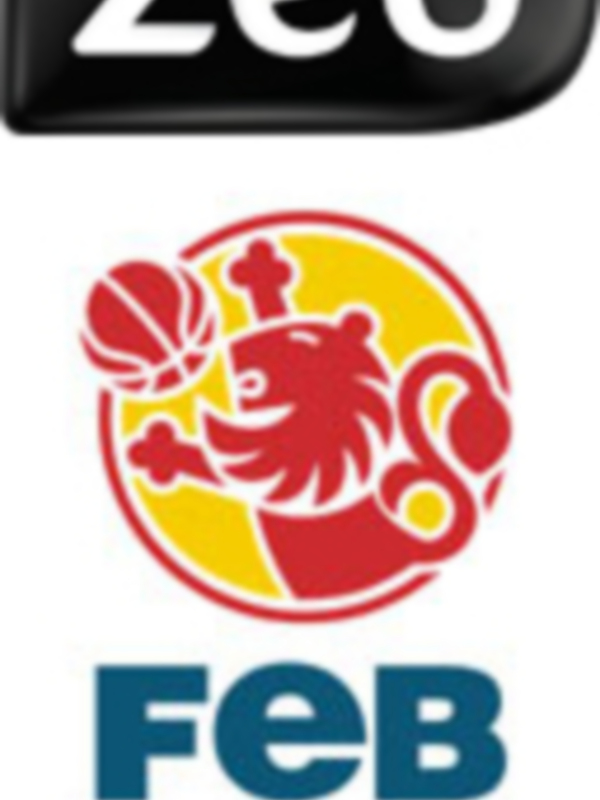 Logos de Zed y la Federación Española de Baloncesto (FEB).