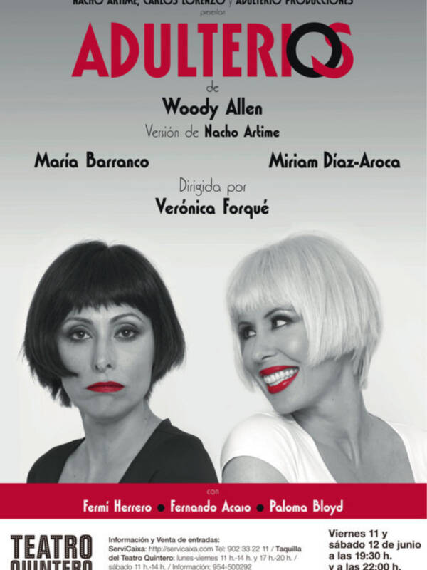 El Teatro Quintero presenta la obra de Woody Allen: Adulterios