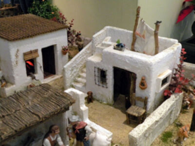 Galería del Belén del Colegio de Farmacéutico de Sevilla