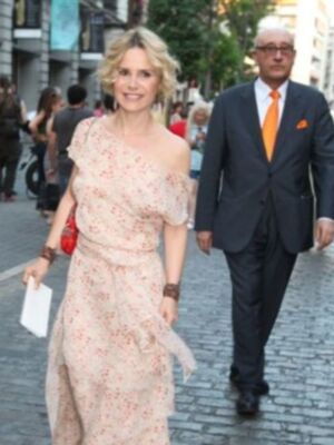 Eugenia Martínez de Irujo en la boda de la hija de Carmen Tello