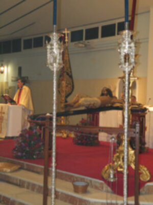 Solemne Función Eucarística con el Cristo de San Agustín en Santa Clara.