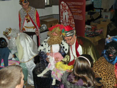 Los Reyes Magos del Belén de la Solidaridad.