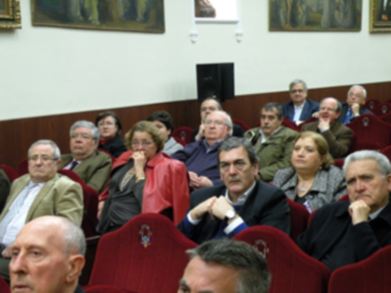 El cofrade Gabriel Solís Carvajal, pronuncio en el Ateneo Sevillano, el pregón de la Siete Palabras.