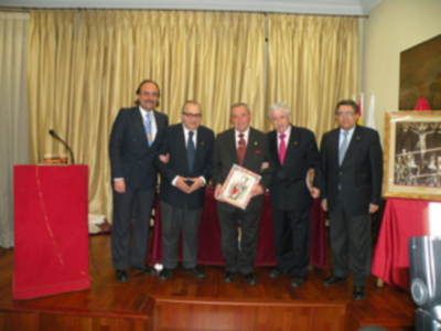 El cofrade Gabriel Solís Carvajal, pronuncio en el Ateneo Sevillano, el pregón de la Siete Palabras.