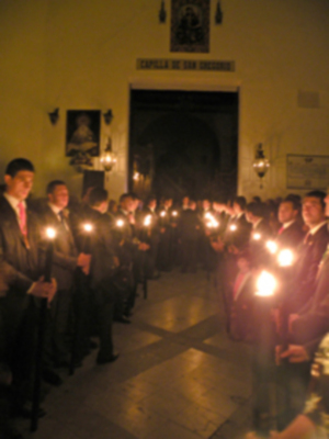 Bendición  del nuevo paso y Vía-crucis del Stmo. Cristo de la Vera-cruz de Alcalá del Rio (Sevilla)