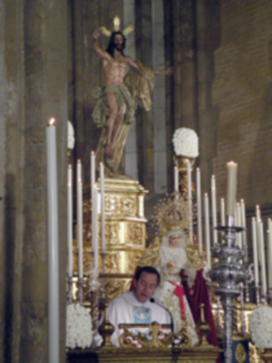 Sevilla. Antonio Melado Prado Pregono el XXVII Canto Poético a la Stma. Virgen de la Aurora. 