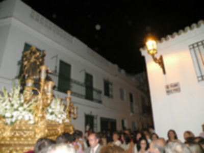Sevilla.En la villa de Alcalá del Río (Sevilla), se celebró la procesión de subida del Santo Patrón San Gregorio de Osset