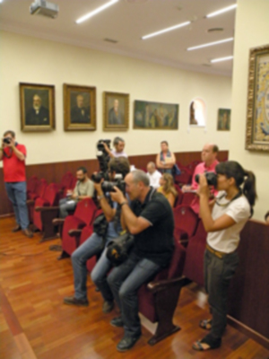 Sevilla. El Ateneo Sevillano presento los nuevos diseño de las carrozas de la  cabalgata de Reye 2013.