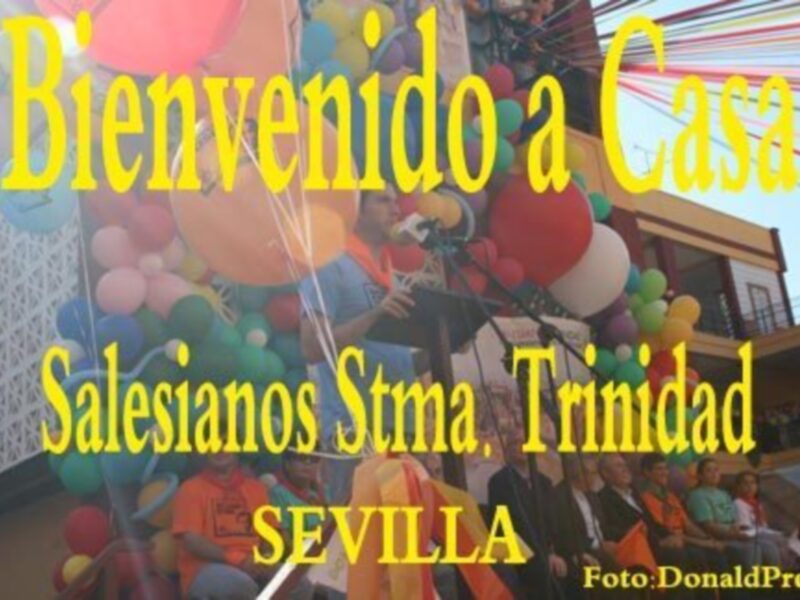 Don Bosco convocó a su alrededor a miles de personas en Sevilla, como la Gran Familia Salesiana que, somos en torno a nuestro Padre y Maestro San Juan Bosco.
