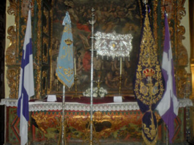 Provincia.Museo de los enseres de la Hermandad de Jesús Nazareno en la Iglesia Parroquial de Alcalá del Río.