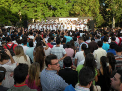Sevilla. Certamen de Bandas" Música para un altar", en el parque los Principe