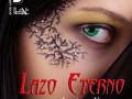 Lazo Eterno, de Lucía de Vicente. Portada con una imagen dramática y un diseño único que sugiere misterio y pasión.