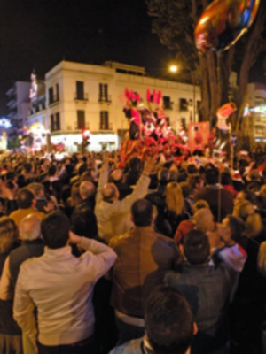 Sevilla. Cabalgata de Reyes Magos de Triana 2013.