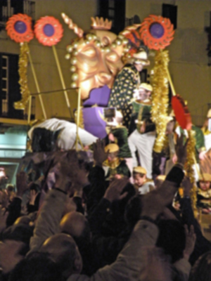 Sevilla. Cabalgata de Reyes Magos de Triana 2013.