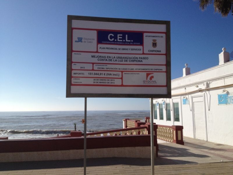 Firmado el acta de inicio de las obras de remodelación del paseo Costa de la Luz(Chipiona)