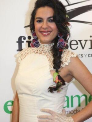 Alba Molina desfilo con trajes de flamenca ecológicos