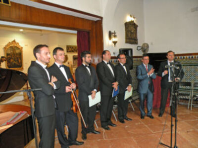 Sevilla.Concierto de coplas en la clausura expositiva de la Hermandad de San Isidoro de Sevilla.