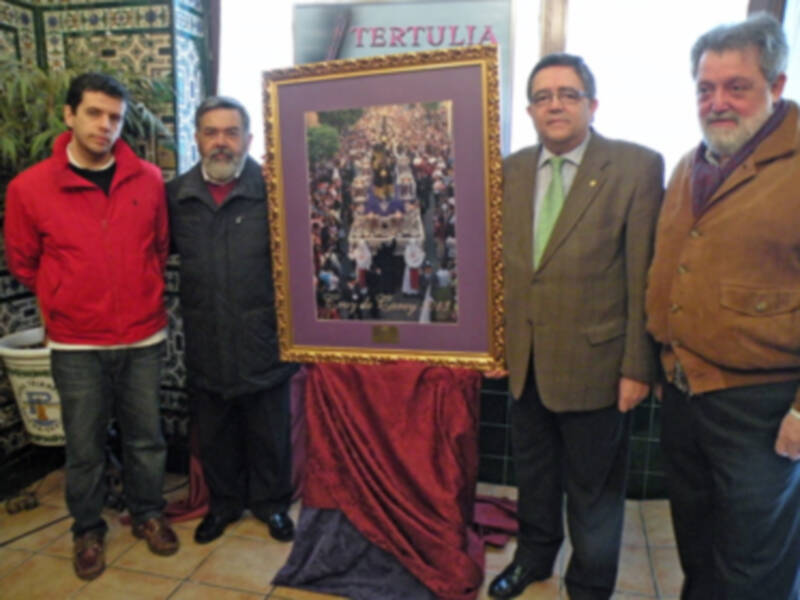 Sevilla. La tertulia Cruz de Carey, presento su anual cartel cofrade 2013