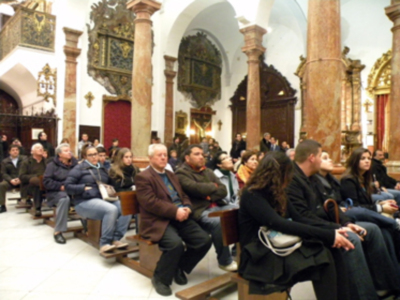 Concierto en la Hermandad de la Candelaria en sus cede de la Parroquia de San Nicolás de Bari, por la Banda de las tres Caídas