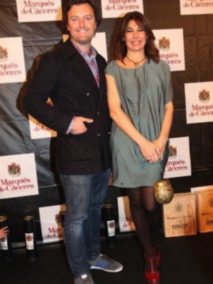 Marina Danko con su novio Manuel Blanco en SIMOF 