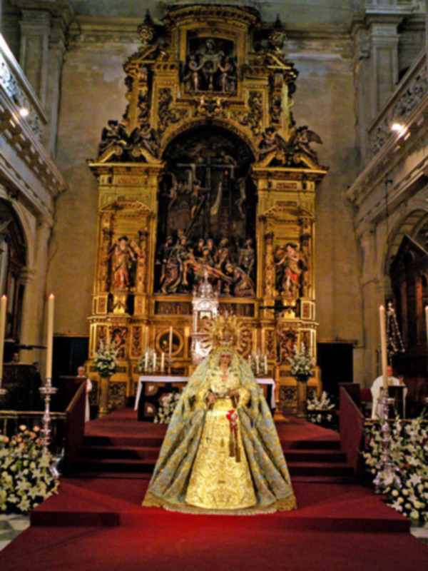 Sevilla. Un Beso para la Esperanza desde el Sagrario catedralicio. 