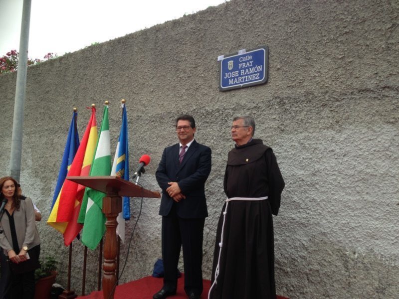 Inaugurada la calle con el nombre de Fray José Ramón Martínez de Tobillas(Chipiona) 