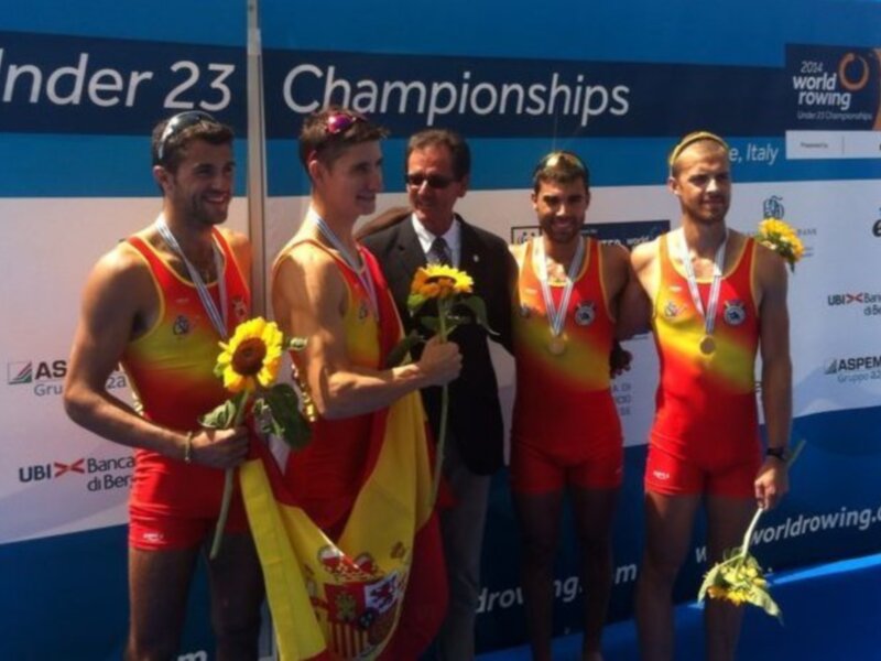 Álvaro Romero, campeón del mundo sub23 de remo