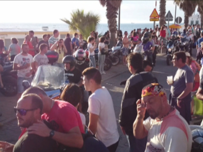 El fin de semana motero deja un buen balance para la hostelería y el turismo de Chipiona y pocos incidentes 