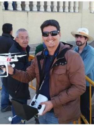 El arqueólogo Ernesto Toboso pone un dron a disposición de la actuación que se realiza junto al Santuario de Regla
