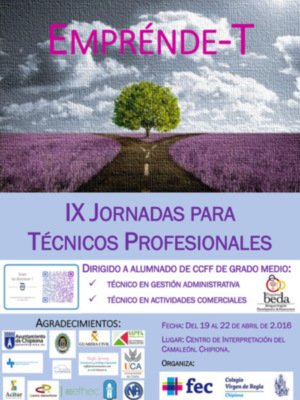 Las jornadas para técnicos profesionales del Colegio Virgen de Regla dedicadas al emprendimiento y la formación en valores 