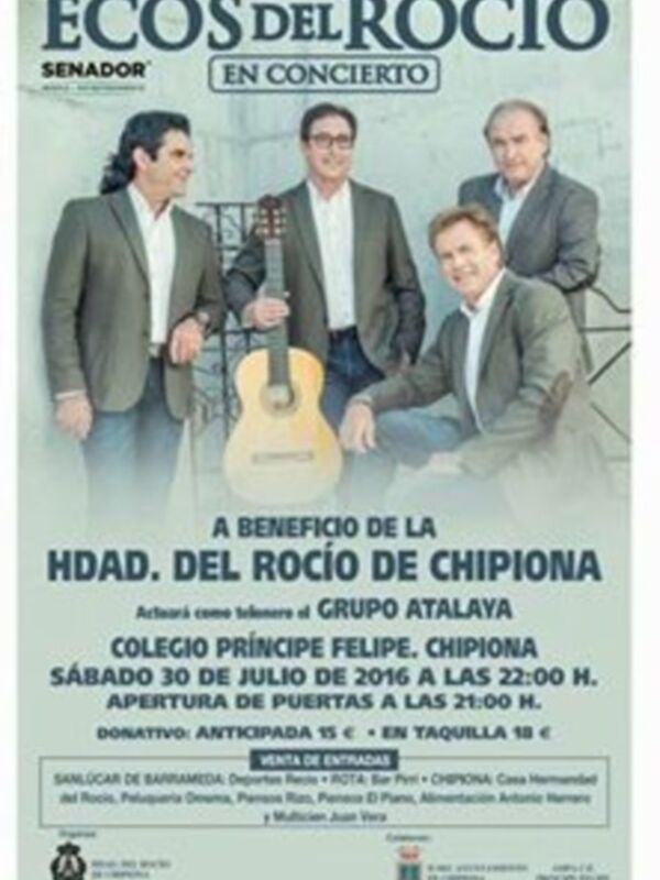 Ecos del Rocío ofrecerá su único concierto este verano en la zona con el nuevo disco como principal atractivo