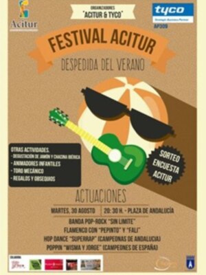 Acitur realiza mañana un festival en la plaza de Andalucía para premiar la participación en la encuesta realizada entre los veraneantes