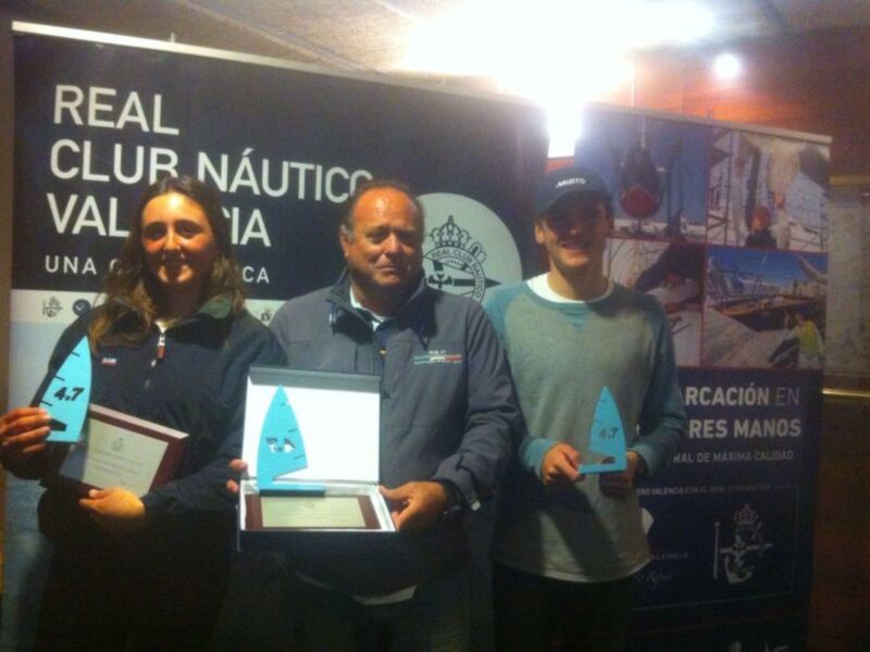 Triple podio para el Náutico Sevilla en el Nacional de la clase Láser 4.7