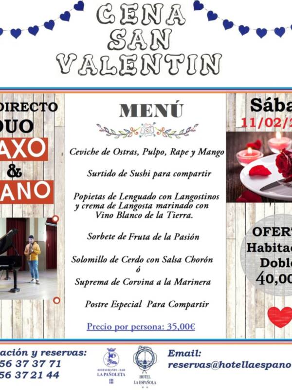 El Hotel La Española de Chipiona ofrece una noche especial San Valentín y otra de Carnaval