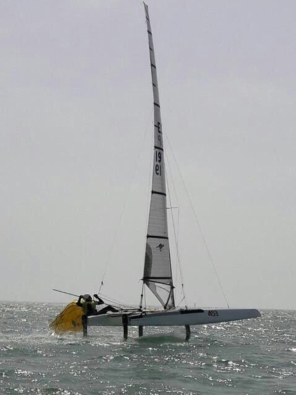 Juan Luis Páez, subcampeón andaluz de la clase Catamarán