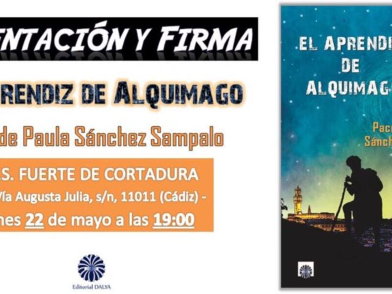 Presentación y firma del Libro fantástico Juvenil "El Aprendiz de Alquimago" de Paco de Paula Sánchez Sampalo . I.E.S. Fuerte de Cortadura de Cádiz