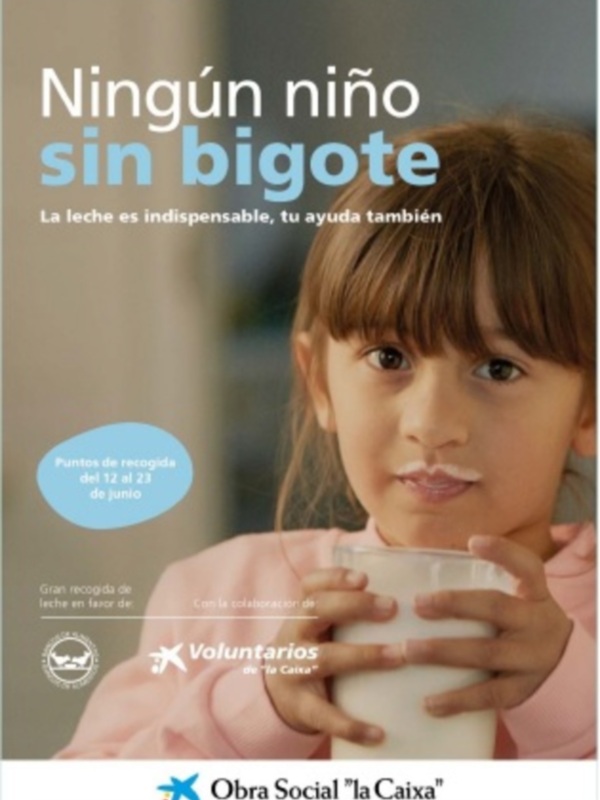 El Banco de Alimentos y la Obra Social lanzan la campaña "Ningún niño sin bigote" para recoger leche