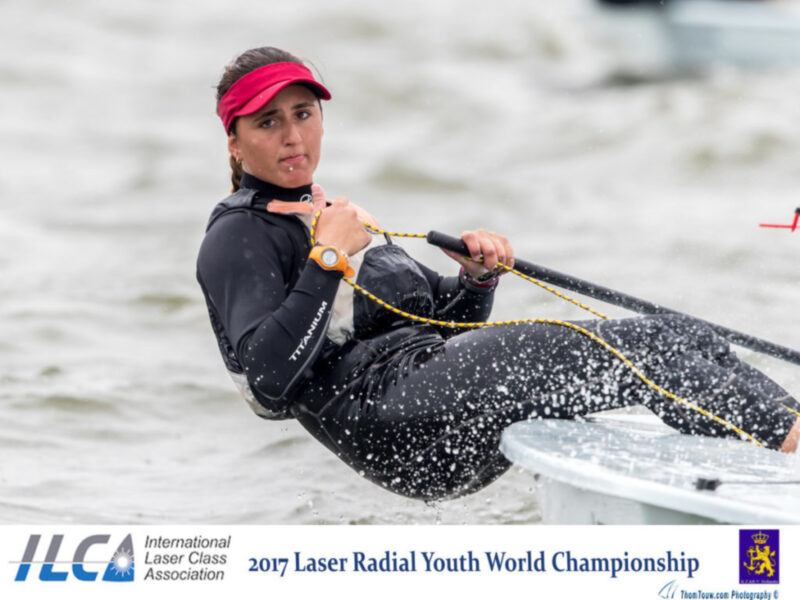 Ana Moncada, subcampeona del mundo juvenil de Láser Radial
