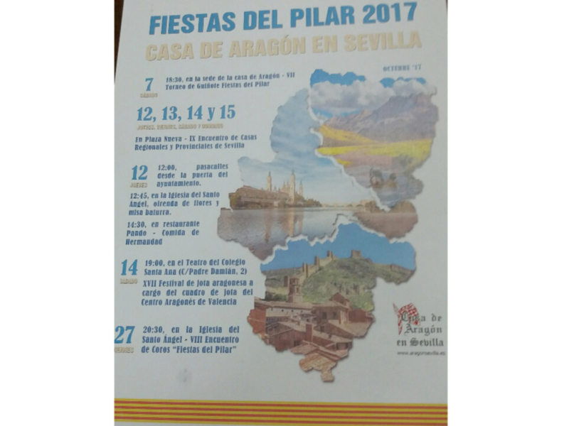 Fiestas del Pilar 2017 Casa de Aragón en Sevilla