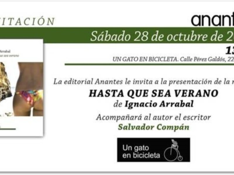 Ignacio Arrabal presenta la novela Hasta que sea verano en Sevilla "una historia de descubrimientos, pasiones y heridas con el fin del estío