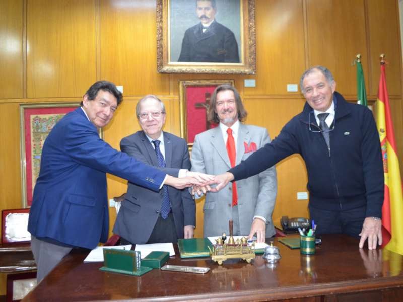 Ateneo de Sevilla y la Fundación Eduardo Domínguez Lobato firman acuerdo para la presentación y divulgación de sellos de la circunnavegación