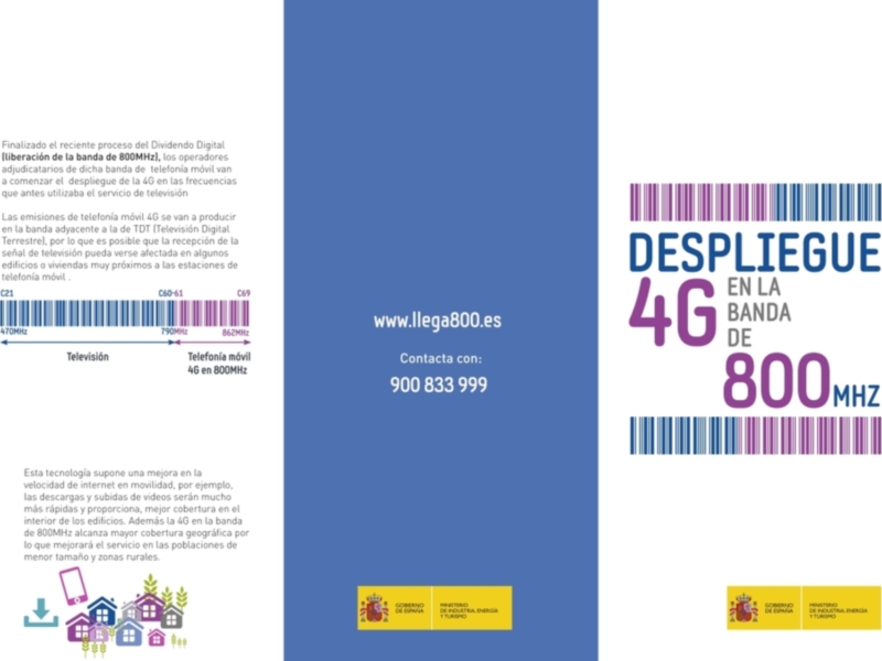 El 31 de mayo finaliza el plazo para solicitar a Llega800 la solución gratuita de los problemas en la TDT por la implantación de la telefonía móvil 4