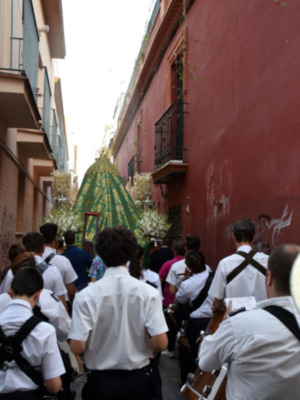 La Banda Municipal Cristo del Perdón participó en el cortejo de la Macarenita.