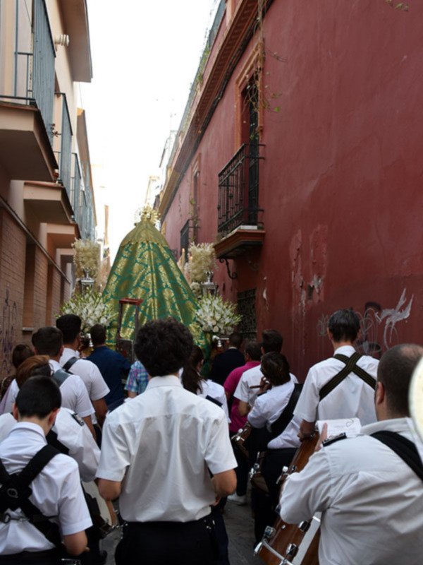 La Banda Municipal Cristo del Perdón participó en el cortejo de la Macarenita.
