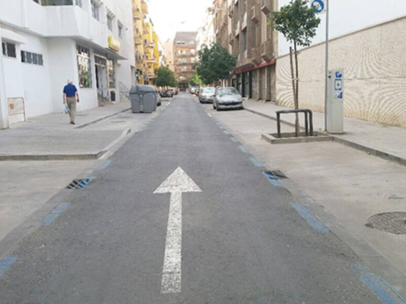 Confusión en la señalización de la calle Virgen de Begoña