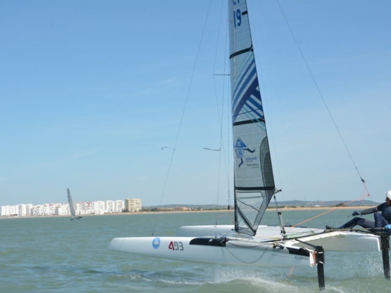 Victoria del Náutico Sevilla en la I Puerto Sherry Foiling Week