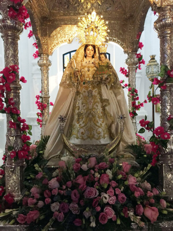Cultos de despedida de la Virgen del Monte de Cazalla de la Sierra.